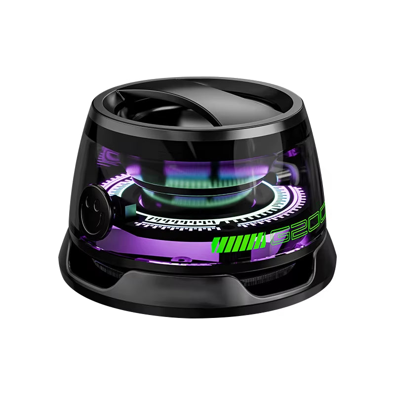 Mini Magnetic Bluetooth Speaker with Phone Holder & RGB Light