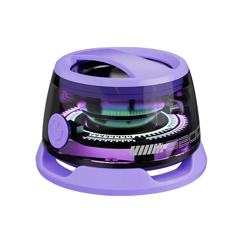 Mini Magnetic Bluetooth Speaker with Phone Holder & RGB Light